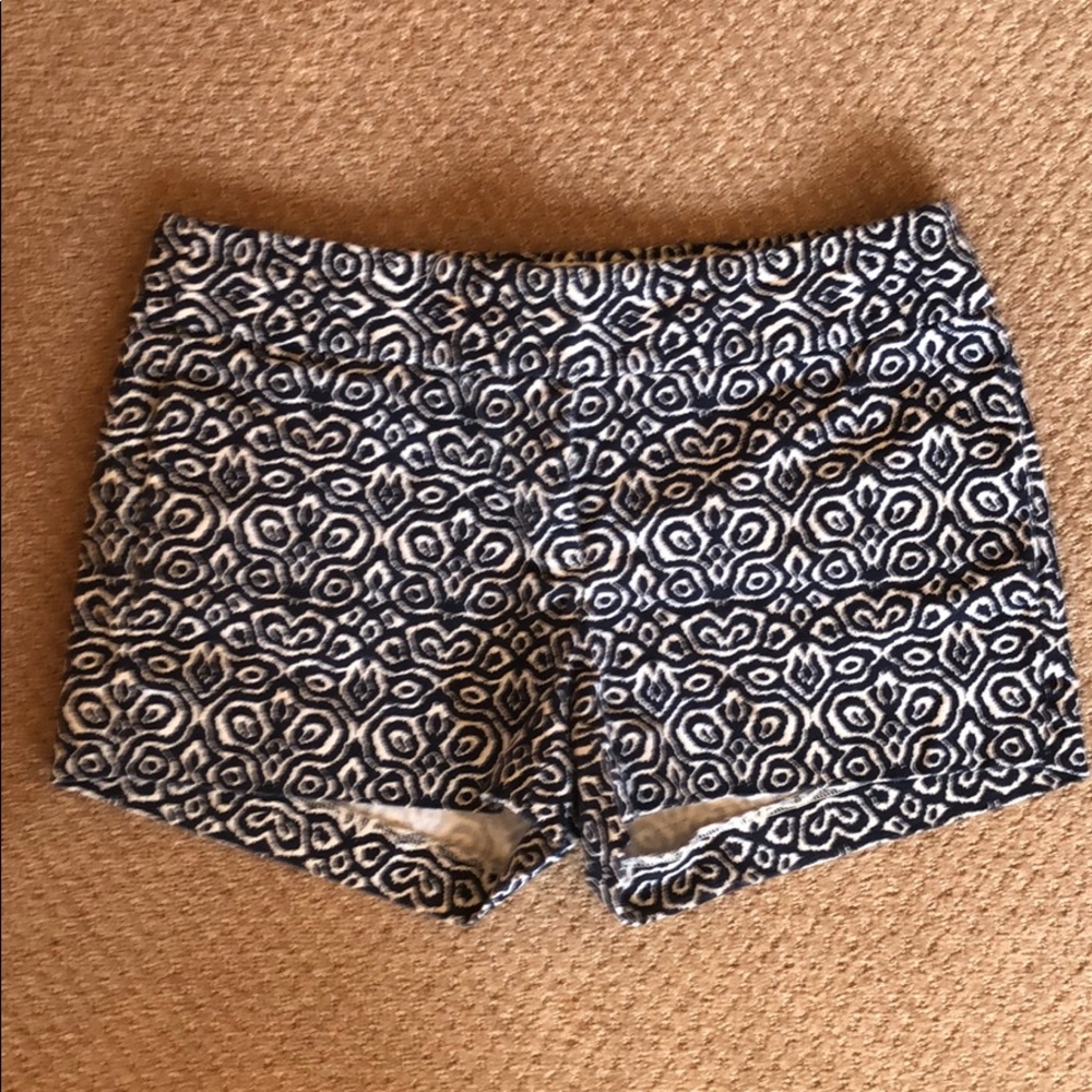 Blue and white dressy shorts